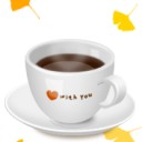 กาแฟแก้วสีขาว