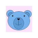 หมีอ้วนตัวสีฟ้า