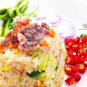 ข้าวหอมคลุกปลาเค็ม